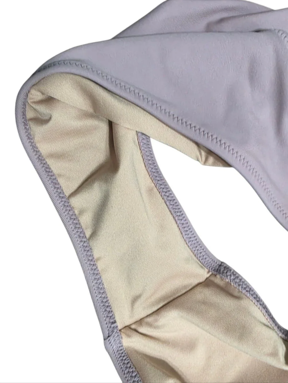 Shade & Shore Lilac Purple Bikini L Crocheted Underwire Top 36D
